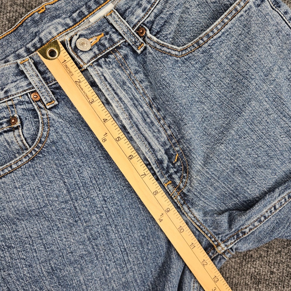Vintage Levis 505 Denim Shorts Men's 33 Relaxed Fit Med Wash Y2K 2007 Jorts 10" - Picture 6 of 9